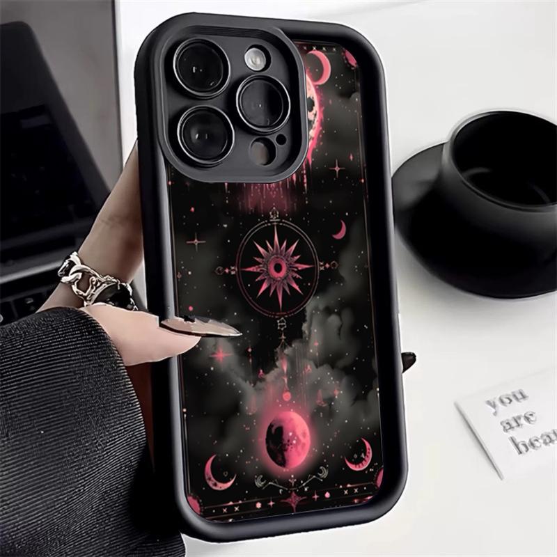 Mysterious Magic Star Moon Pattern Phone Case For Samsung Galaxy S25 S24 S23 S22 S21 S20 Ultra Plus FE A15 A35 A54 A55 Cover