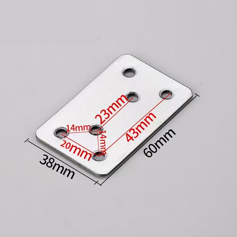 90° L-Shaped Stainless Steel Angle Bracket for Furniture and Shelves