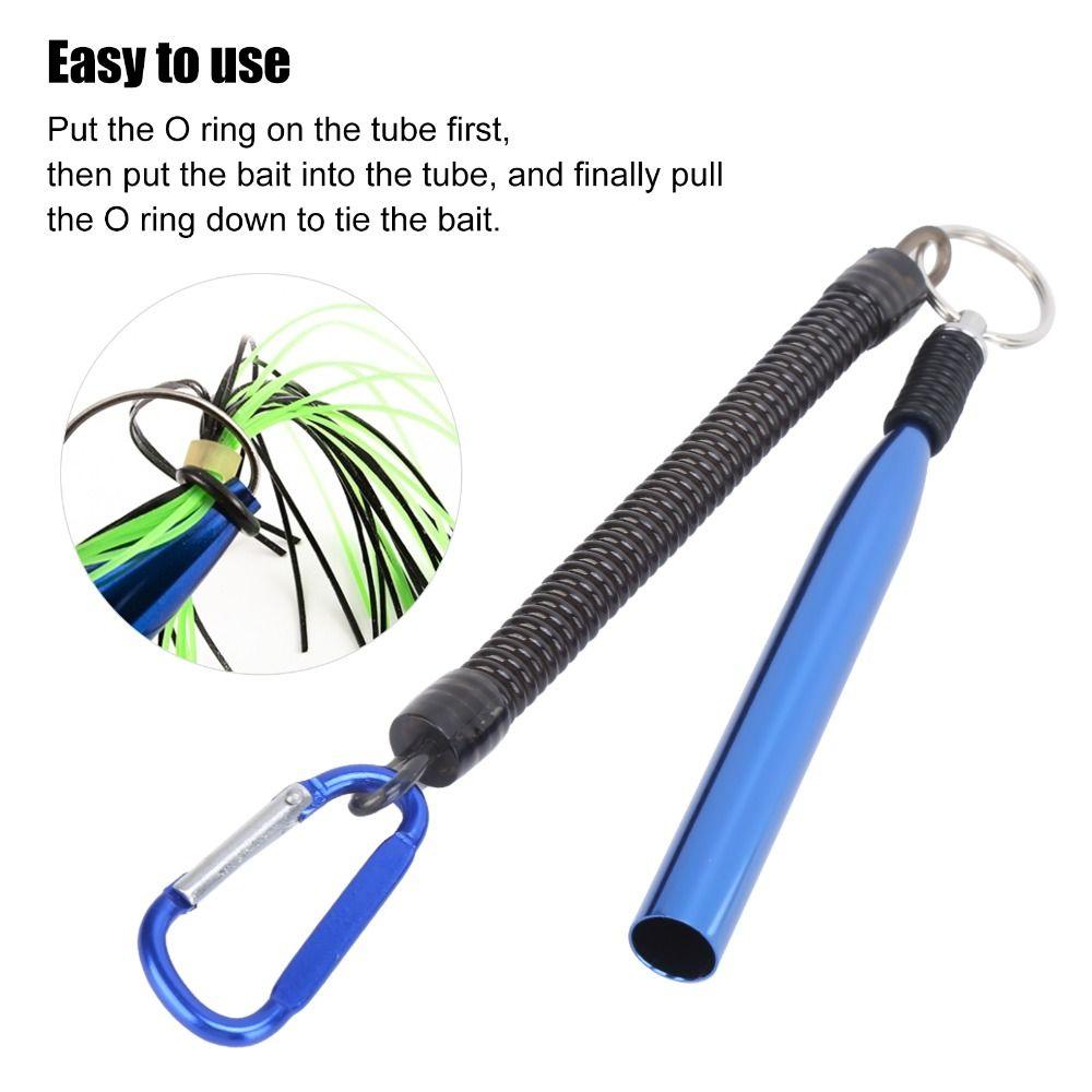 Durable Aluminium Alloy Soft Baits Tool 100 O Rings Multicolor Wacky Ring Tool Wacky Worm Kit Fishing