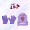 Set Cappello a Maglia e Guanti da Ragazza Cacciatrice di Demoni K-Pop - Accessorio di Moda Caldo per Adolescenti