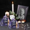 40PCS Purple Guardian Angel Keychains Funeral Memorial Party Favor Gifts With Personalized Cards