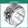 Dragon Lucky Clouds Male Ring Jewelry Rotateable Vintage Personality Men Wide Ring For Boyfriend Finger Accessories Many Sizes