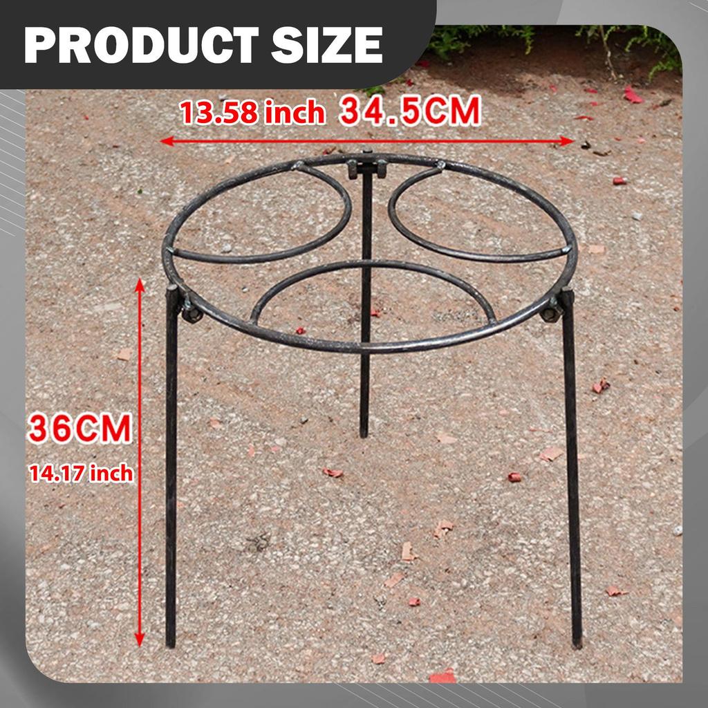 Campfire Tripod Stand Barbeque BBQ Grilling Camping Grill Portable Pot Rack Dutch Oven Pan