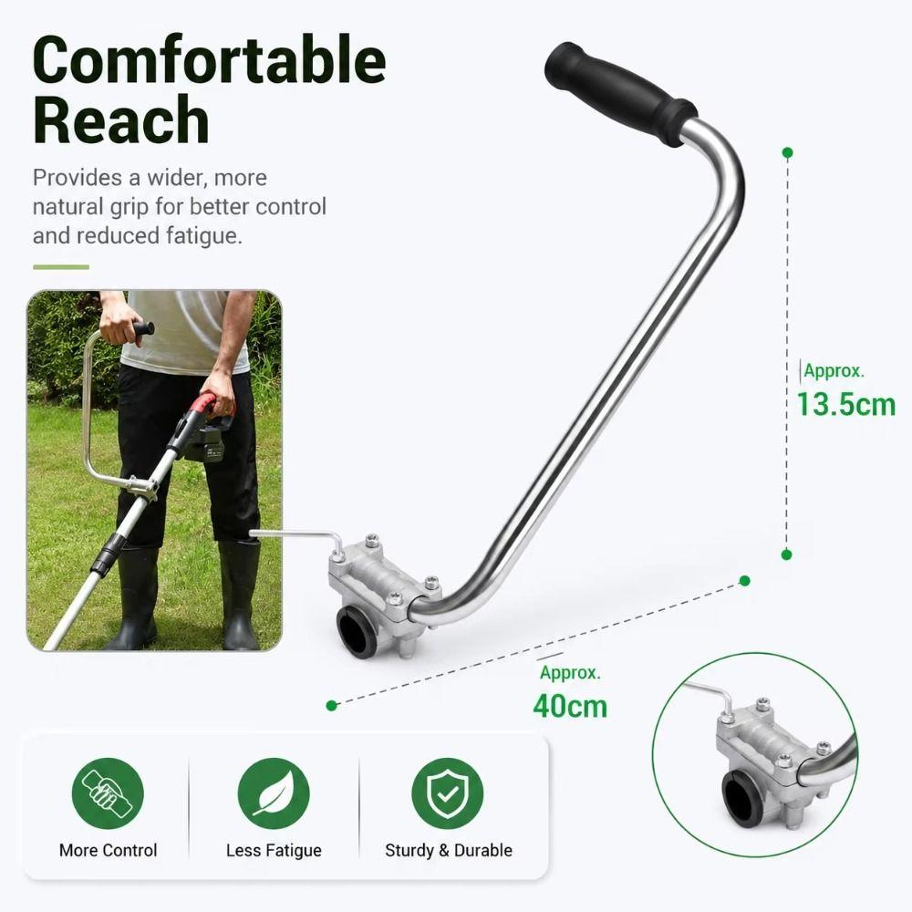 1Pcs Metal Tube Lawn Mower Handle Replacement Brush Cutter Handle for Lawn Care Garden Trimming