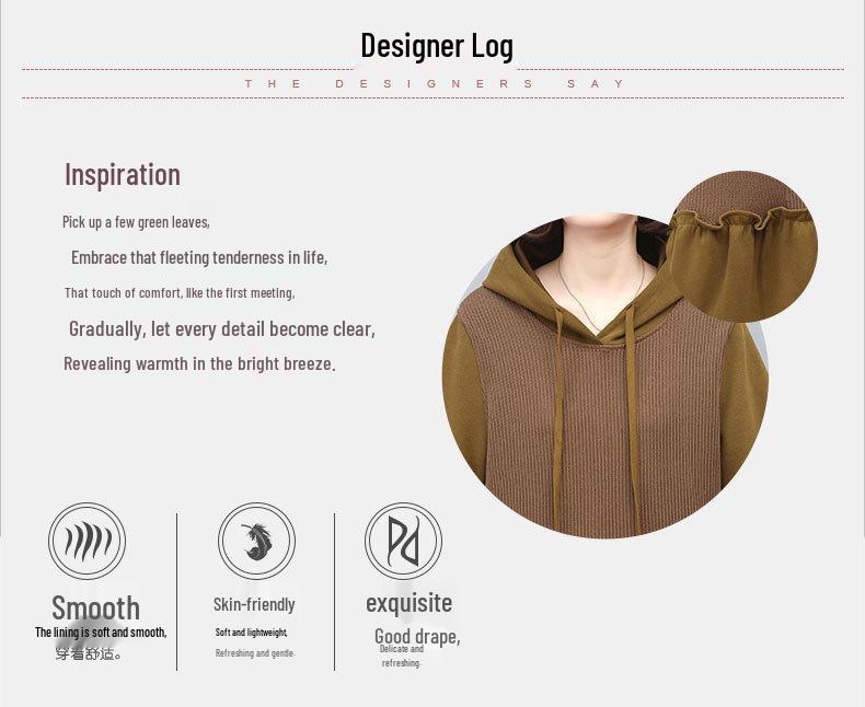 2024 Women's Lightweight Petite Hoodie - Spring/Autumn Casual Long Sleeve