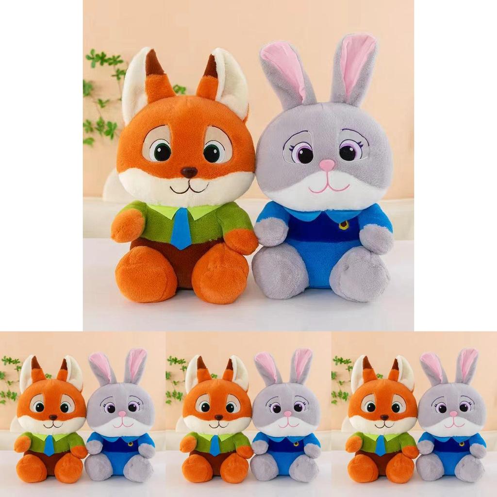 Zootopia Judy Hopps Nick Wilde Plush Fox And Bunny Toys For Kids With Pp Cotton Filling Gift For Children