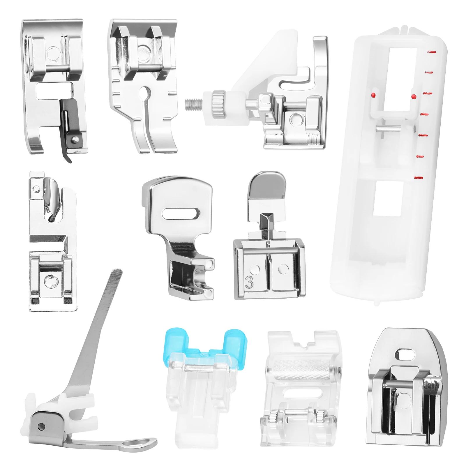11Pcs Sewing Machine Presser Foot Set Snap On Presser Foot with Pleating Foot Invisible Zipper Foot Sewing Machine Accessories