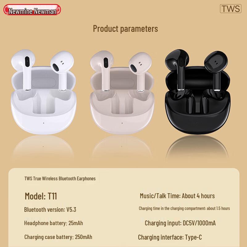 Newmine T11 TWS Sports Bluetooth Earbuds