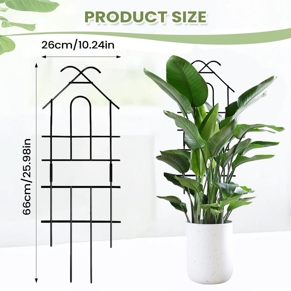 Plant Trellis Metal Plant Grow Support Trellis Climbing Vine Frame For Indoor Outdoor Patio Garden Greenhouse Balcony Wedding