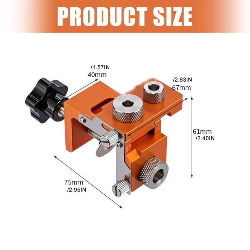 Drilling Locator for Cabinet Splicing Wood Dowel Camera Jig Set Eccentric Wheel Punching Template For Woodworking