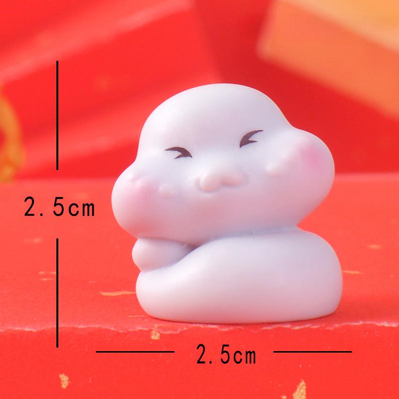 

Cute Little Snake Year Decorative Item Home Desktop DecorationSimulation Resin Handicraft Sleep