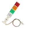 Red OrangeGreen CNC Machine Warning LED Indicator Alarm Signal Light with Buzzer Sound 24VDC