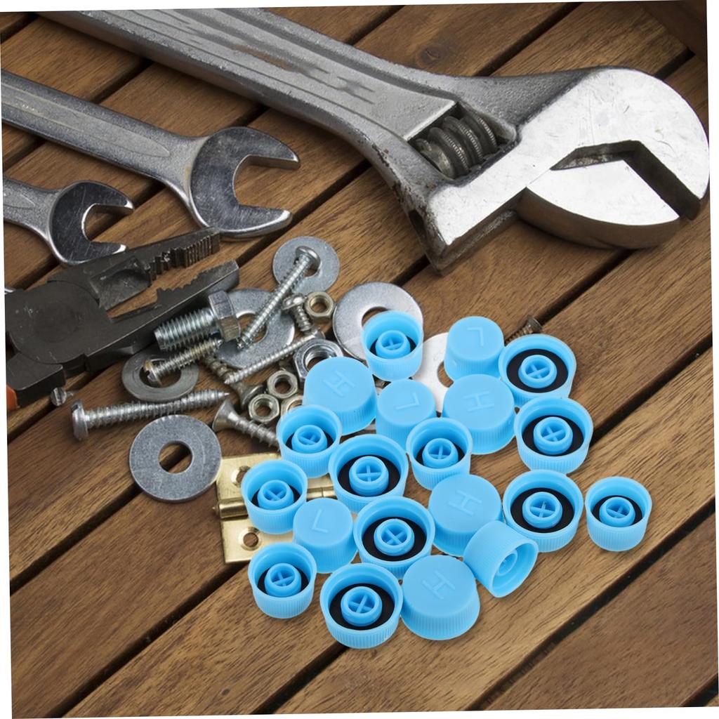 HORIALENCE 20pcs Car Air Conditioner Valve Caps Car Air Conditioner Low Pressure Valve Caps