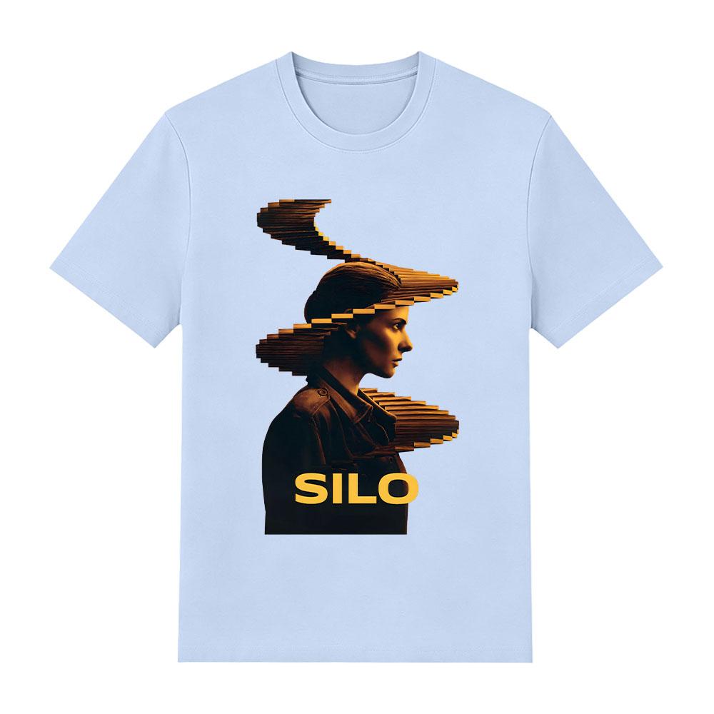 Camiseta de Algodón Retro Unisex Temporada 3 Silo Estampado Gráfico Camisetas Moda Estética Harajuku Camisetas Cuello Redondo Manga Corta Cómoda