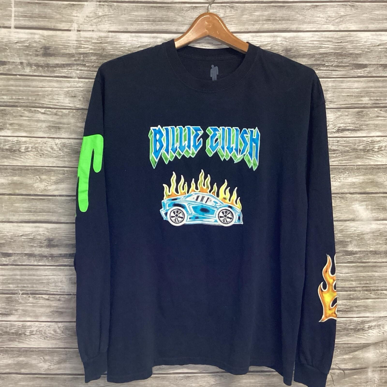 Billie Eilish 2019 World Tour Shirt Mens Large Black When We Fall Asleep Tee Unisex T-Shirt XXXL