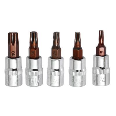 Premium Torx Screwdriver Bits for Industrial Use T15 T20 T25 T30 T40 (5pcs)