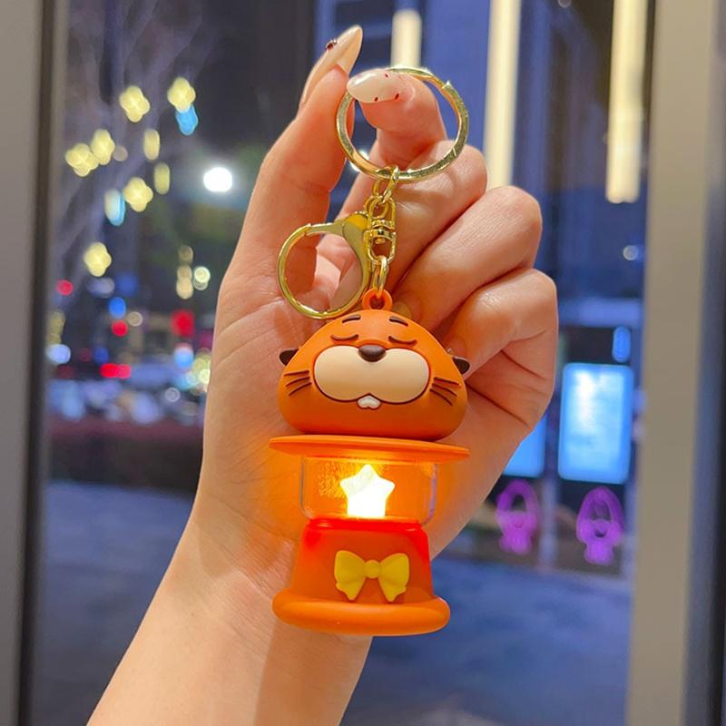 Cartoon Beaver Keychains Toms Lizard Keychain Hanging Ornament for Bag Backpack Anime Figure Keyring Accessories Party Gift