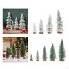 Artificial Christmas Tabletop, Flocked Christmas, Rustic Miniature for Holiday, Shop Window