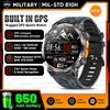 Outdoor GPS Sports Smart Watch Men Built in GPS Compass 5ATM Waterproof Bluetooth Call HD AMOLED Screen Fitness Smartwatch
