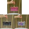 Pochette da sera con decorazione di strass per eventi formali