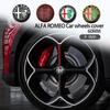 4pcs 60mm Car Styling Wheel Center Cap Hub Covers Badge Accessories For Giulia Stelvio Giulietta 156 159 147 Mito Gt