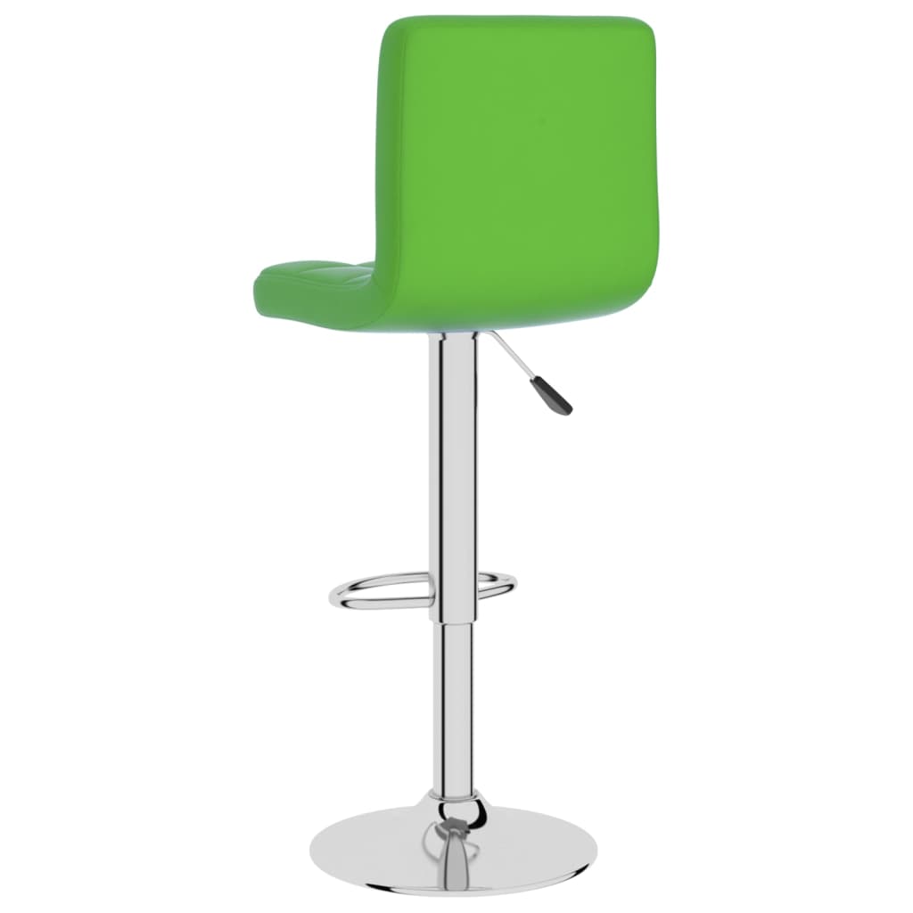 Bar Stool Green Faux Leather