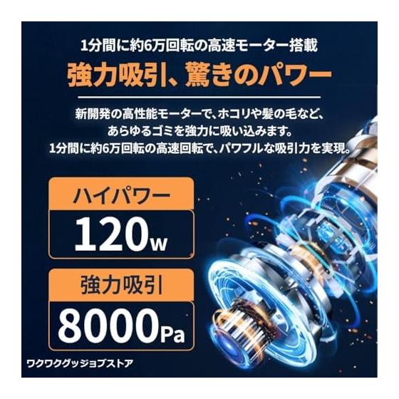 [Kouizam] Domestic Brand Powerful Rechargeable Handy Cleaner for Cars with 2 Filters for Home Use Small Vacuum Cleaner with Blower Function Suction &