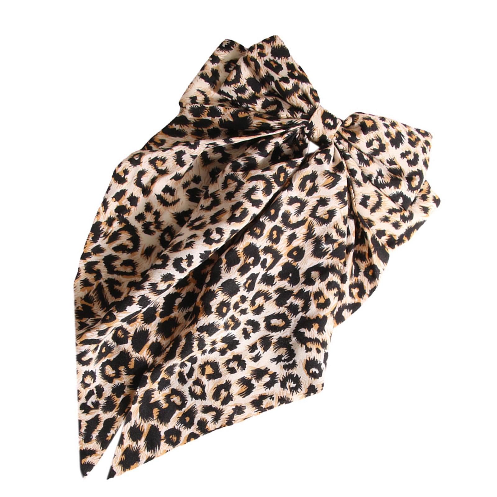 

Заколка-банты для волос, заколка для волос, тренд 2000-х годов, боковая заколка, рождественский леопардовый принт, милый бант, милый крутой реквизит для фотосъемки бежевый