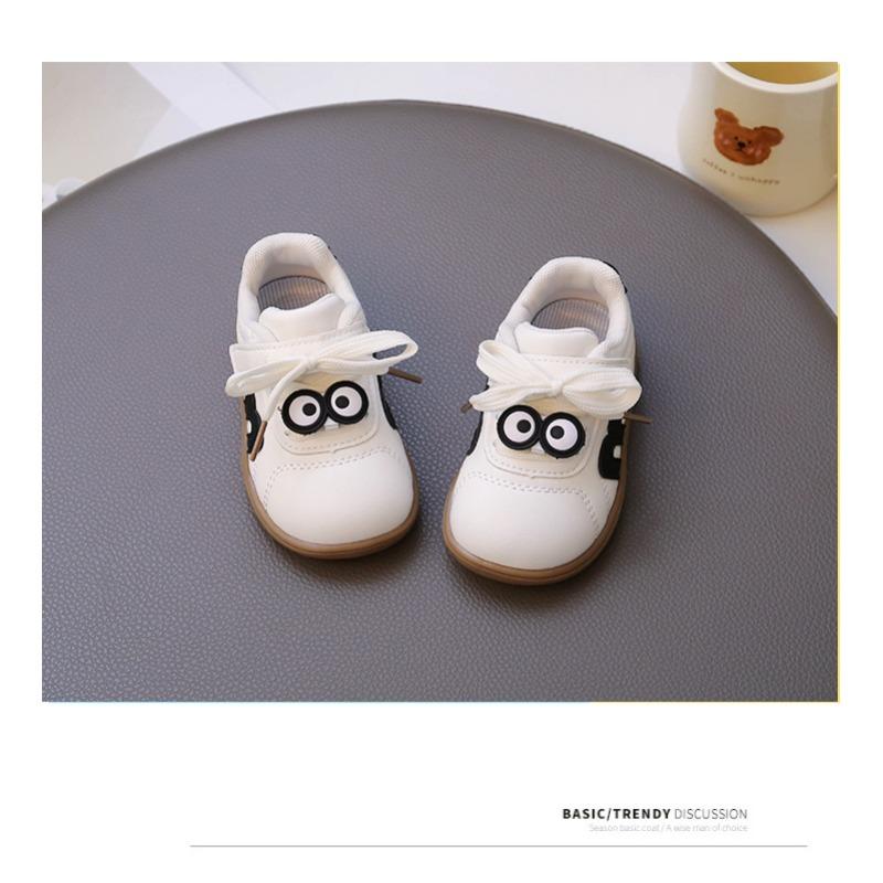 Spring and Autumn Children's Sneakers Boys 1-3-6 Baby Shoes Soft Sole Girls Little White Shoes Breathable Toddler Shoes