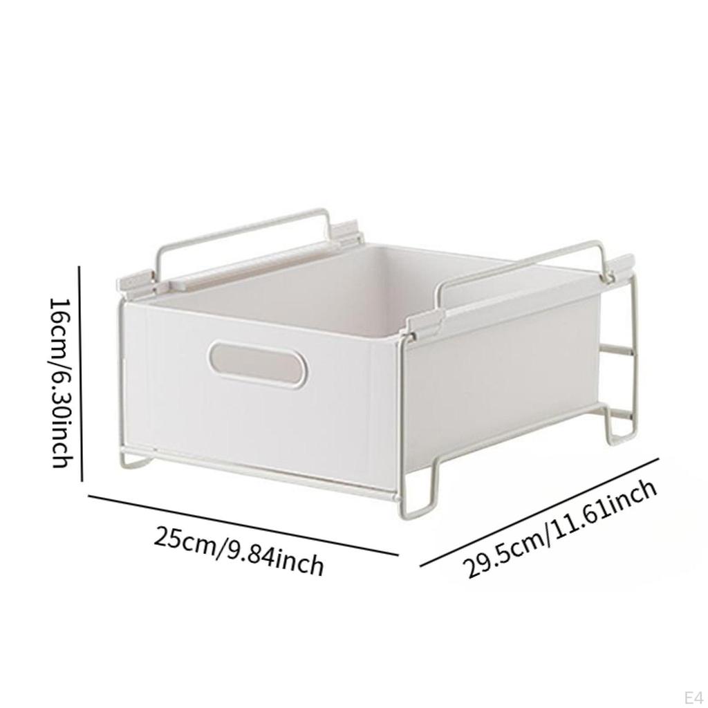 Organizer with Sliding Drawer for Kitchen And Bathroom