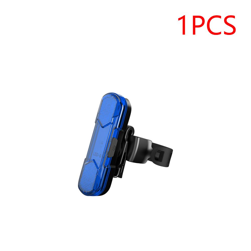 1-3PCS Bike Rear Tail Light USB Rechargeable Red/Blue/White LED Bicycle Seatpost Taillight For Night Riding Safety Warning Light