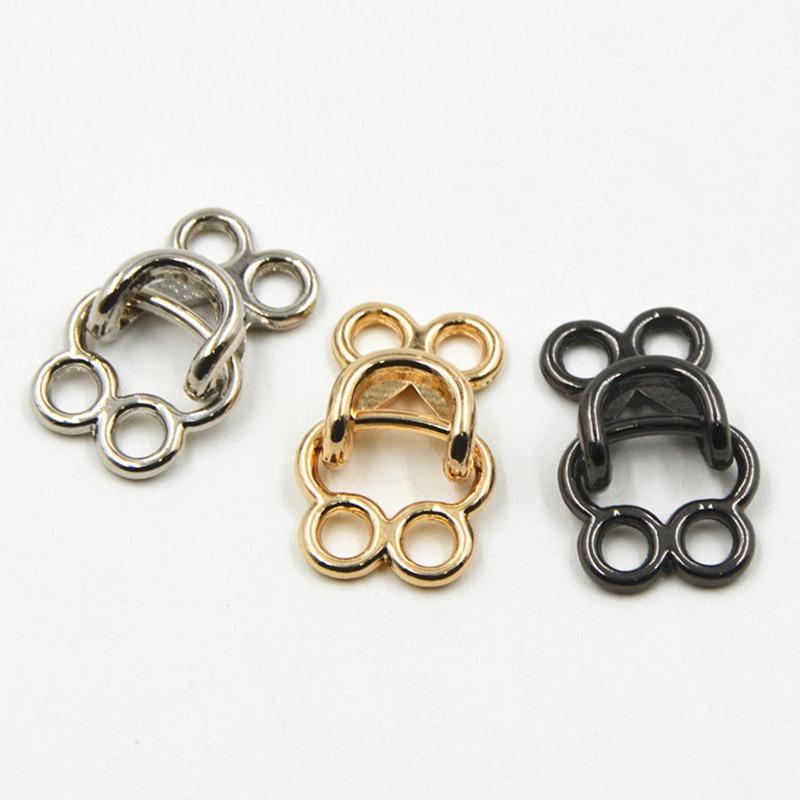 10 Stück High-End Metall Nerz Trenchcoat Unsichtbarer Haken Kragenhaken Knopf Mantel Schnalle Pelz Versteckte Schnalle Hängende Schnalle