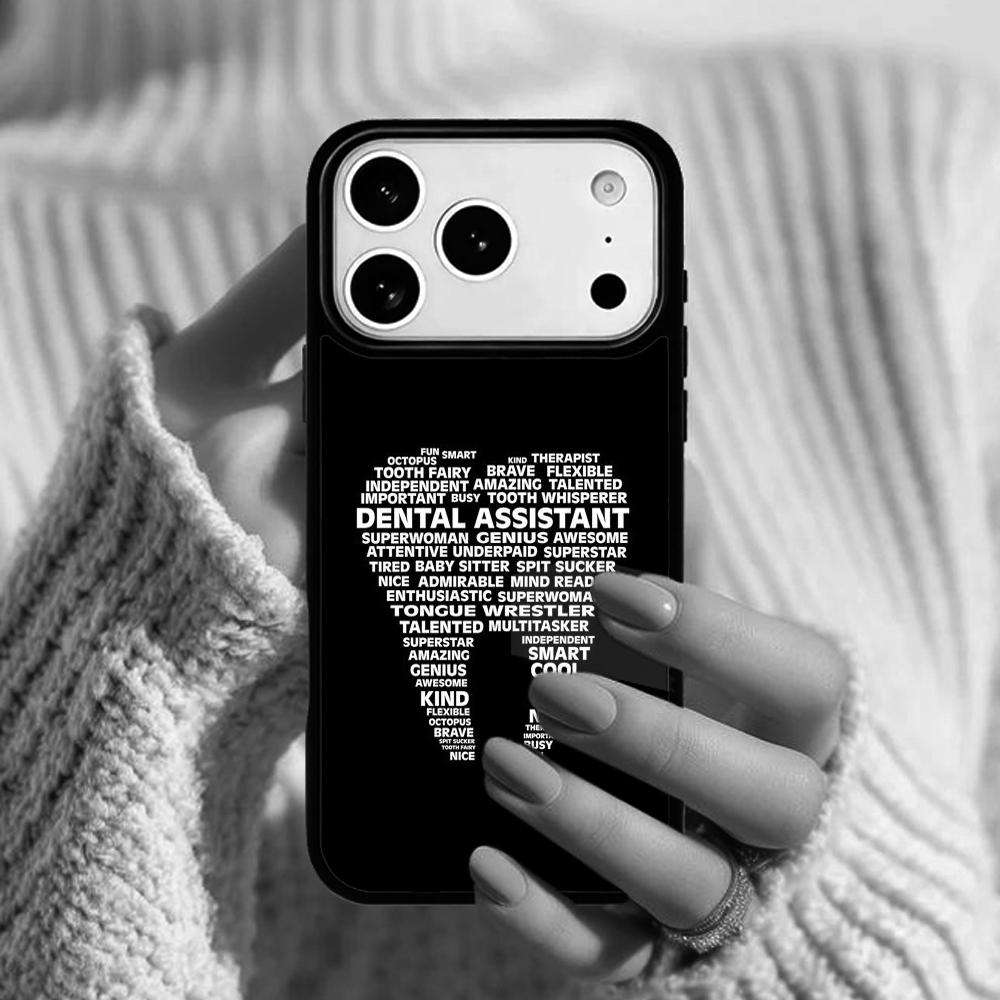 Dental Definitions Tooth Phone Case For Apple iPhone 17 Air 16E 15 14 Plus 13 12 11 Pro Max Mini Funda Cover