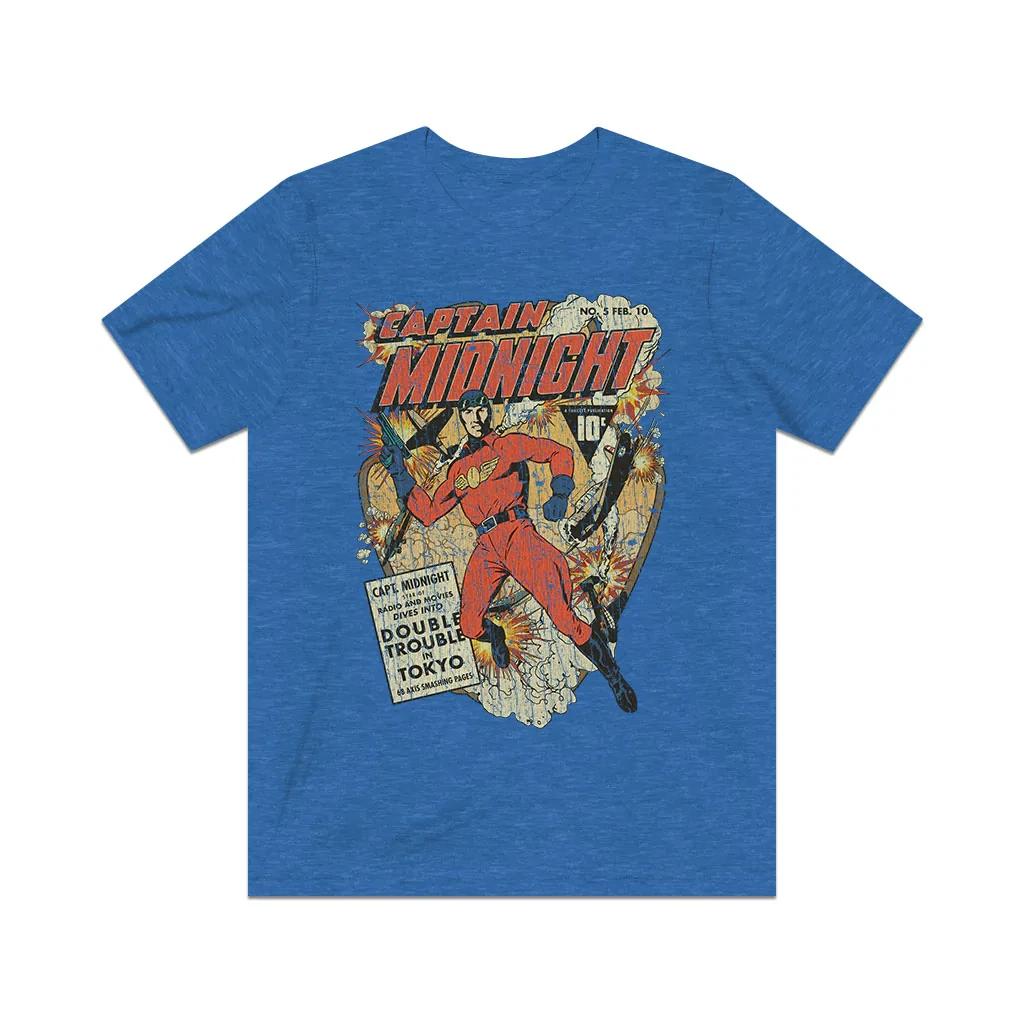 

Captain Midnight 5 Double Trouble in Tokyo 1943 Vintage Men s T shirt 2XL