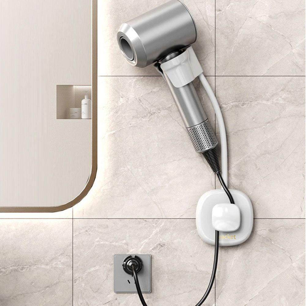 

Hand-Adjustable Hair Dryer Holder Wall Mounted Shower Bracket Hair Dryer Bracket Bathroom жовтий