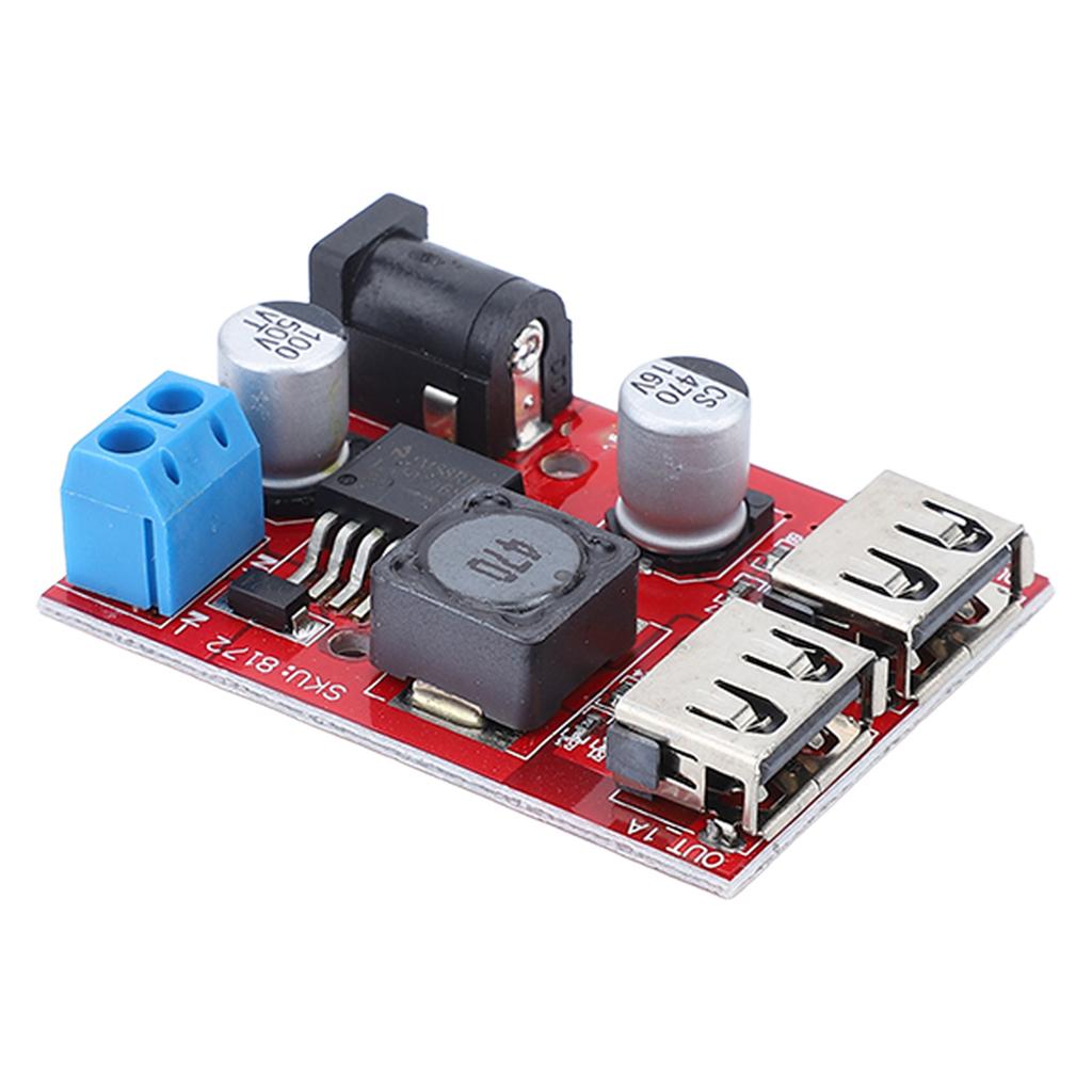 Voltage Regulator Board Solar Controller 2 USB Output Buck Module DC6V30V to 5V