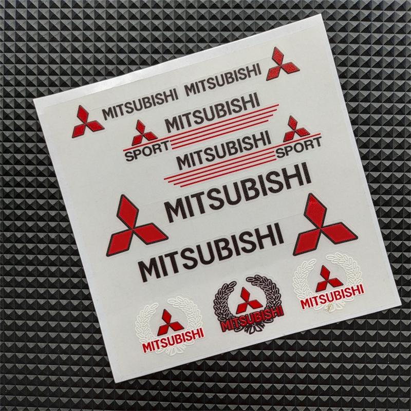 3D Reflective Vinyl Car Motorcycle Stickers Decals For Mitsubishi EVO Ralliart Triton Ex Star Mirage Jinxuan Galant ASX Sticker