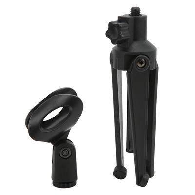 Soporte para micrófono Trípode de escritorio Mini soporte de mesa portátil Soporte de micrófono ajustable Soporte de clip para micrófono