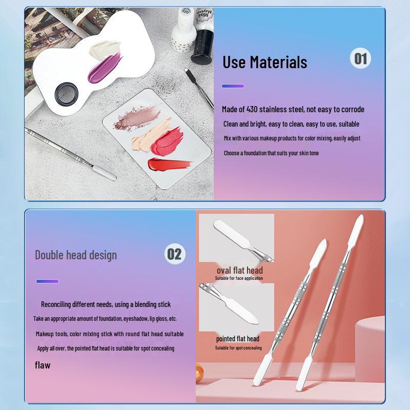 Stainless Steel Makeup Palette for Blending Foundation