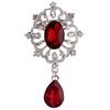 Women's Luxury Rhinestone Alloy Brooch Pin Large Waterdrop Pendent Party Jewelry