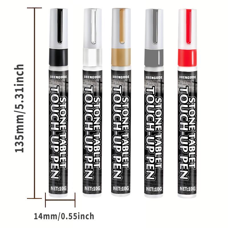 Gravestone Color Restoration Pen, for Gold Lettering on Tombstones, Available in Multiple Colors: Black/Gold/Silver/Red/White, Suitable for Gravestone