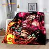3D Demon Slayer Anime Kamado Nezuko Tanjirou Cartoon Blanket Soft Throw for Home Bedroom Bed Sofa Picnic Cover Child