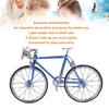 1:10 Mini Dollhouse Bicycle Alloy Miniature Simulated Bike Vehicle Model Toy AccessoryLight Blue