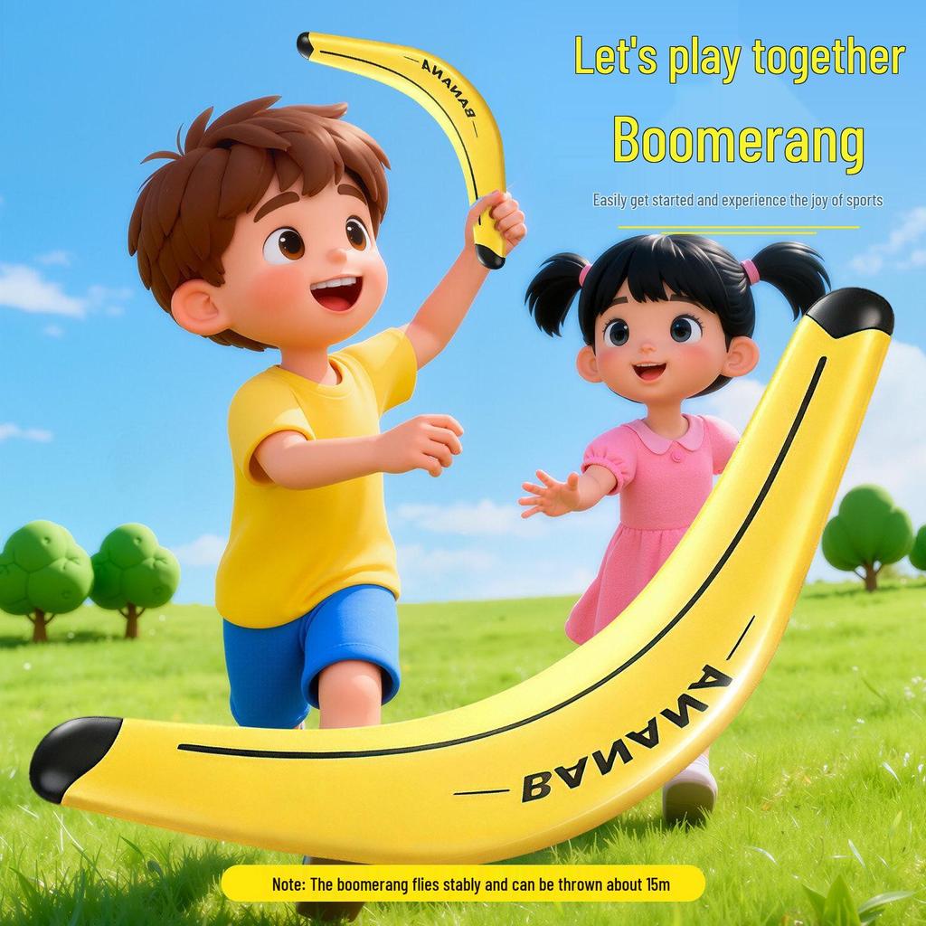 Boomerang Soft Returnable Flying Disc – Children's Outdoor Throwing Toy