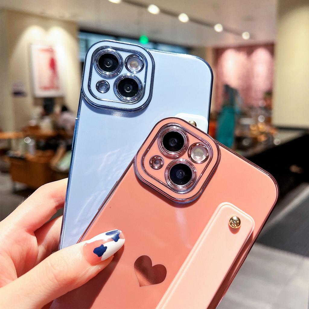 Angel Eye Electroplating Side Strap Figure 16 Apple Soft Case 15 Love Strap Wrist Strap Applicable to iPhone17ProMax