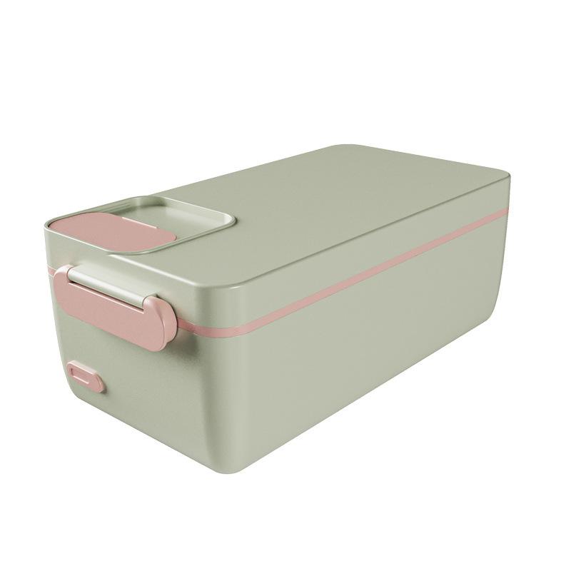Portable Large-Capacity Electric Rice Cooker with Heatable 304 Stainless Steel for Office and Travel