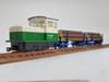 Railway Collection Iron Collection Narrow Gauge 80 Nekoyama Forest Railway L Type Diesel Locomotive Two Tone Color Lumber Cart 3 Car Set A Diorama