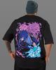 Naruto Sasuke Uchiha TShirt Men Anime Susanoo  Chidori Graphic Tee Japanese Manga Streetwear Short Sleeve Oversized Top