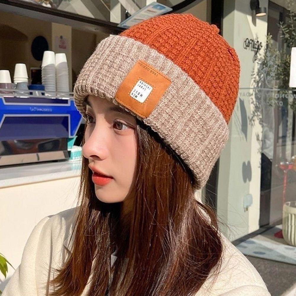 Ear Protection Winter Hat Warm Pompoms Hat Fashion Knitted Cap Outdoor
