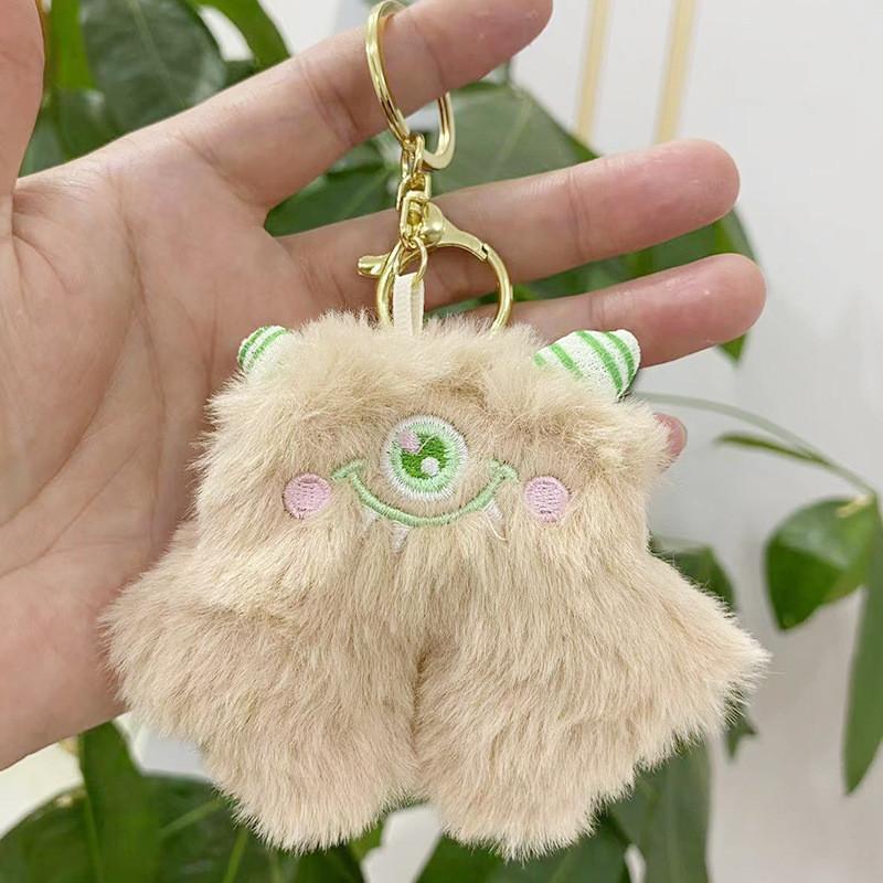 Cotton Pp Soft Filled Monster Keychain Doll Plush Toy In Various Colors For Gifts